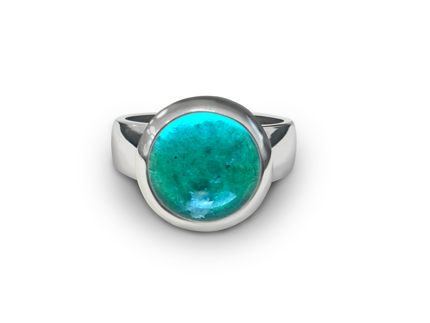 Ashes ring_silver_aqua glass